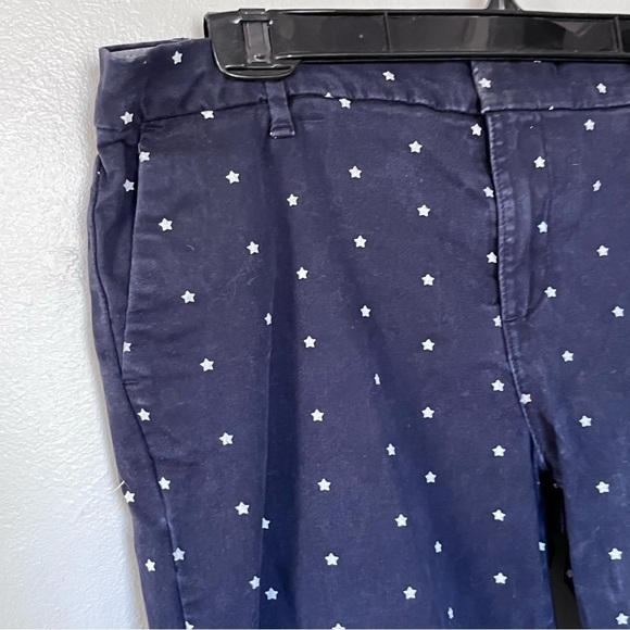 Tommy Hilfiger Pants Hampton Navy Blue Stars Print Stretch Slim Chino Medium 8 - Picture 11 of 15
